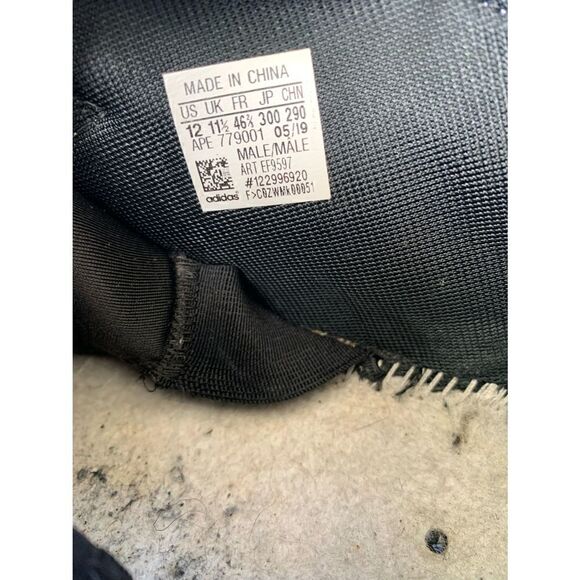 Adidas Mens Leather Streetball Shoes White/Grey Sz 12 - Picture 6 of 6